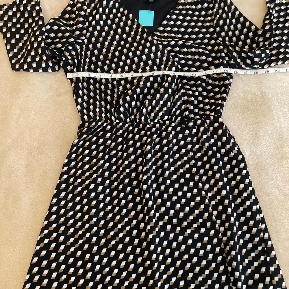 The Limited Geometric A-Line 3/4 Sleeve Women’s Dress - Size XS - Picture 10 of 12